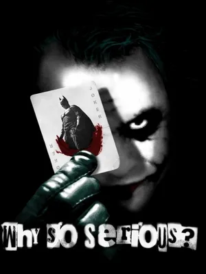 The Infamous Joker Asking, Why So Serious? Wallpaper