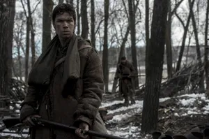 The Intense Gaze Of Survival - Leonardo Dicaprio In The Revenant Wallpaper