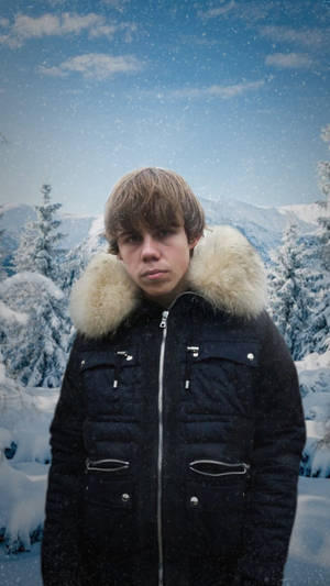 The Kid Laroi Winter Background Wallpaper