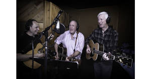 The Kingston Trio In Studio Wallpaper