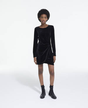 The Kooples Luxurious Velvet Dress Wallpaper