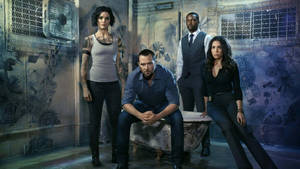 The Leading Cast Of Blindspot Tv Series Wallpaper