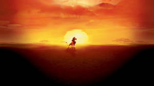 The Lion King Simba Sunset Wallpaper