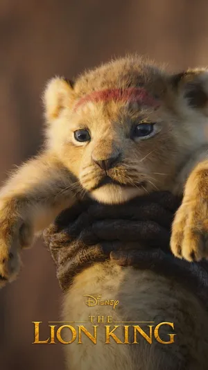 The Lion King Young Simba Poster Wallpaper