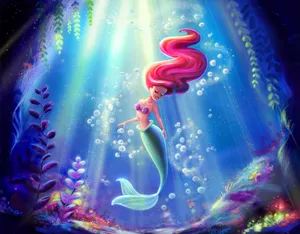 The Little Mermaid Dancing Wallpaper