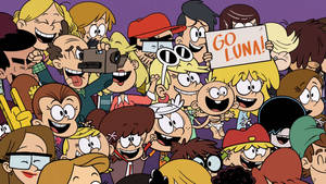 The Loud House Cheering For Luna Wallpaper