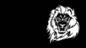 The Majestic Lion In Monochrome Art Wallpaper