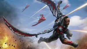 The Marvel Falcon Logo Wallpaper