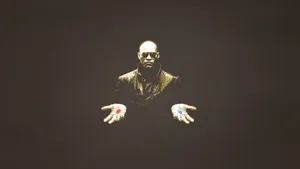 The Matrix Morpheus Red And Blue Pills Wallpaper