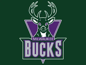 The Milwaukee Bucks Logo Representing The City Of Milwaukee Wallpaper
