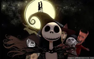 The Nightmare Before Christmas Cartoon Art Wallpaper