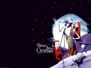 The Nightmare Before Christmas Colored Graphics Wallpaper