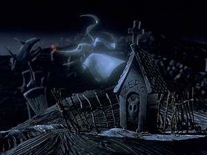 The Nightmare Before Christmas Ghost Pet Zero Wallpaper