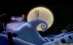 The Nightmare Before Christmas Sally And Jack Wallpaper
