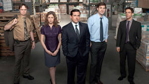 The Office Characters In Warehouse Wallpaper