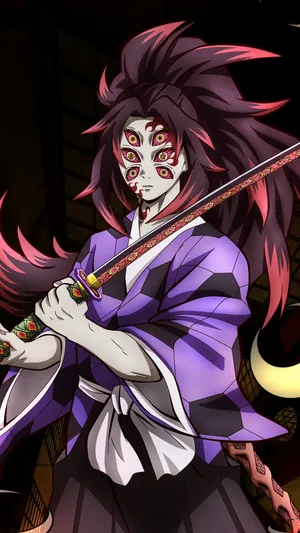 The Powerful Kokushibo Stands In All His Glory Wallpaper