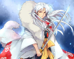 The Powerful Sesshomaru Unleashed Wallpaper