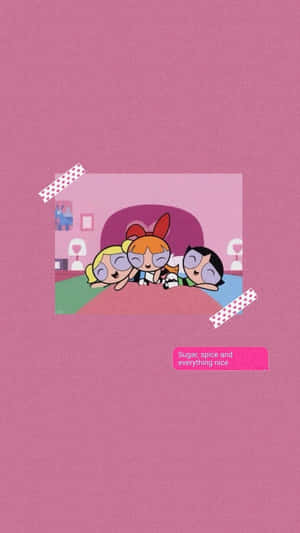 The Powerpuff Girls Winning The Fight For Townsville! Wallpaper