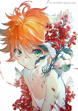 The Promise Neverland Lovely Emma Wallpaper