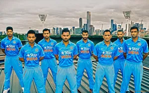 The Proud Emblem Of Indian Cricket Team Wallpaper
