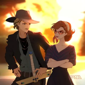 The Queen's Gambit Benny And Beth Fan Art Wallpaper