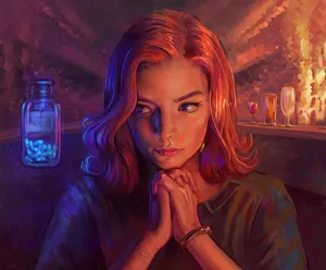 The Queen's Gambit Beth Digital Art Wallpaper