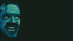 The Shining Jack Monochrome Wallpaper