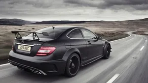 The Sleek Black Exterior Of The