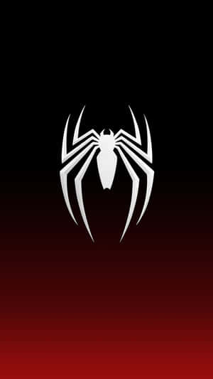 The Spider-man Logo On A Red Background Wallpaper