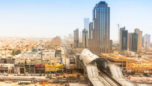 The Splendid Architecture Of A Train Station In Riyadh, Saudi Arabia Wallpaper