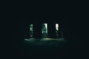 The Spooky Dim House Wallpaper