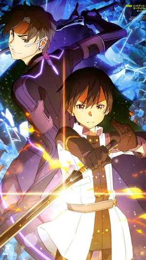 The Ultimate Adventure Awaits You With The Sword Art Online Iphone Wallpaper