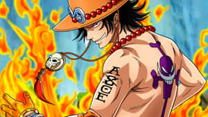 The Ultimate Power Of Portgas D. Ace Wallpaper