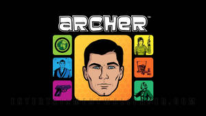 The Unstoppable Sterling Archer From The Hit Tv Show Wallpaper