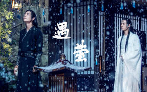 The Untamed Wangxian In Jingshi Snow Wallpaper