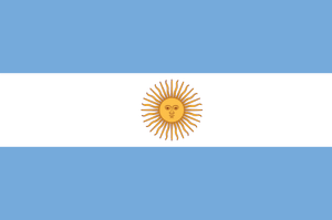 The Vibrant Flag Of Argentina - Vector Art Wallpaper
