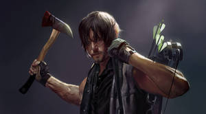 The Walking Dead Daryl Art Wallpaper