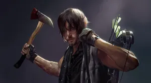 The Walking Dead Daryl Art Wallpaper