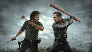 The Walking Dead Rick And Negan Wallpaper