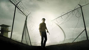 The Walking Dead Rick In Prison Wallpaper