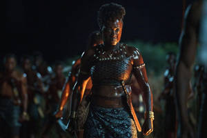 The Woman King Movie Actress Viola Davis Wallpaper