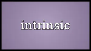 The Word Intrinsic On Purple Wallpaper