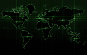 The World In Black And Green Wallpaper