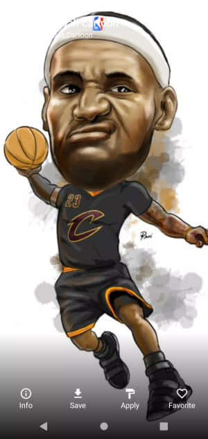 These Cartoon Nba Players Have Lots Of Energy! Wallpaper
