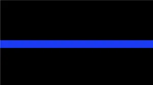 Thin Blue Line Police Flag Wallpaper