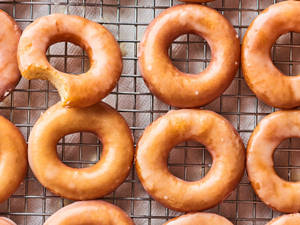 Thin Glazed Donuts Wallpaper