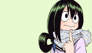 Thinking Tsuyu Asui Wallpaper