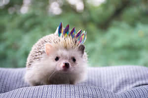 This Cute Little Hedgehog Is Getting Ready For A Big Adventure! Wallpaper