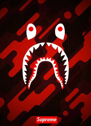 This Eye-catching Camo Pattern Stands Out With A Bright Red Hue. Wallpaper
