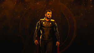 Thor Reigns Supreme In The Fantastic Asgardian Sky Wallpaper